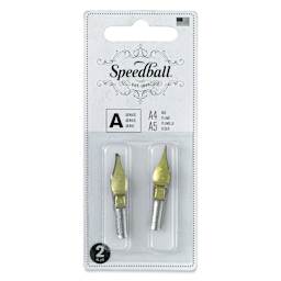 Speedball Broad Edge A-Series Square Calligraphy Nibs - A4 and A5, front of the packaging