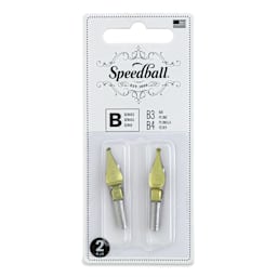 Speedball Broad Edge B-Series Round Calligraphy Nibs - B3 and B4, front of the packaging