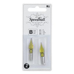 Speedball Broad Edge B-Series Round Calligraphy Nibs - B5 and B6, front of the packaging