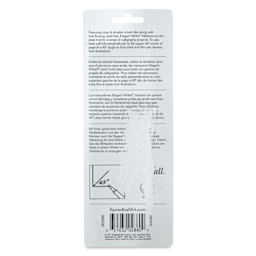 Speedball Elegant Writer Calligraphy Markers - Black, Set of 4, back of the packaging