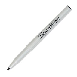 Speedball Elegant Writer Calligraphy Marker - 2.0 mm, Black, single marker with cap off