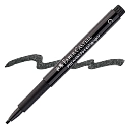 Faber-Castell Pitt Calligraphy Pen - Black pen and swatch