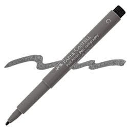 Faber-Castell Pitt Calligraphy Pen - Warm Grey IV pen and swatch