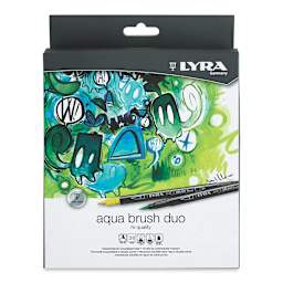 Lyra Aqua Brush Duo Markers - Assorted Colors, Set of 36