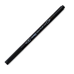Lyra Aqua Brush Duo Marker - Black 099