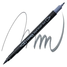 Lyra Aqua Brush Duo Marker - Cold Grey Deep 098 marker and swatch