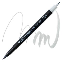 Lyra Aqua Brush Duo Marker - Warm Grey Light 195 marker and swatch