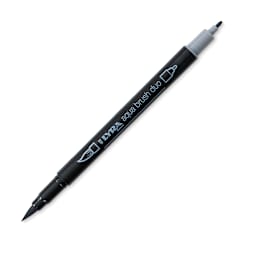 Lyra Aqua Brush Duo Marker - Warm Grey Medium 197 (with caps off)