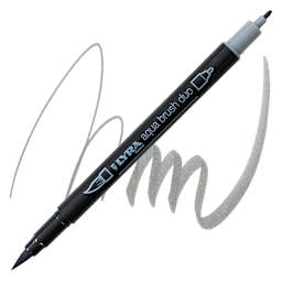 Lyra Aqua Brush Duo Marker - Warm Grey Medium 197 marker and swatch