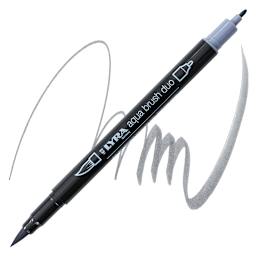 Lyra Aqua Brush Duo Marker - Cold Grey Silver 096 marker and swatch