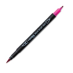 Lyra Aqua Brush Duo Marker - Light Carmine 027 (with caps off)