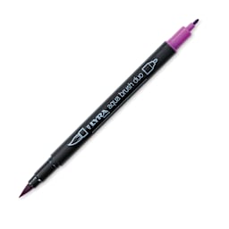 Lyra Aqua Brush Duo Marker - Deep Magenta 034 (with caps off)
