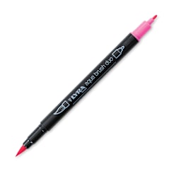 Lyra Aqua Brush Duo Marker - Purple Pink 028 (with caps off)