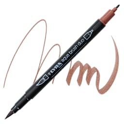 Lyra Aqua Brush Duo Marker - Mars Red 089 marker and swatch