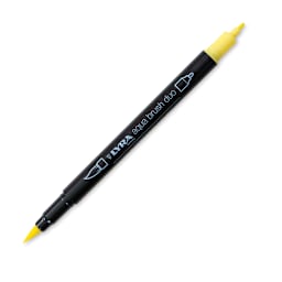 Lyra Aqua Brush Duo Marker - Light Yellow 002 (with caps off)