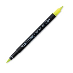 Lyra Aqua Brush Duo Marker - Cadmium Yellow Lemon 005 (with caps off)