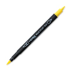 Lyra Aqua Brush Duo Marker - Chrome Yellow Light 006 (with caps off)
