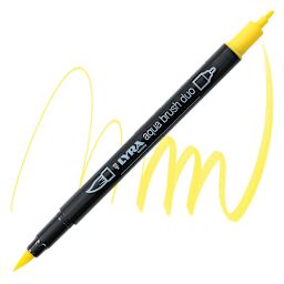 Lyra Aqua Brush Duo Marker - Chrome Yellow Light 006 marker and swatch