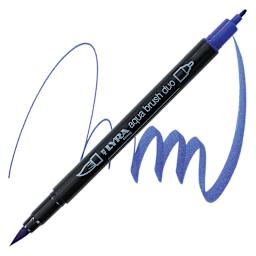 Lyra Aqua Brush Duo Marker - Delft Blue 041 marker and swatch