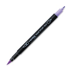 Lyra Aqua Brush Duo Marker - Light Violet 039 (with caps off)