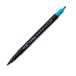 Lyra Aqua Brush Duo Marker - Deep Turquoise 053 (with caps off)