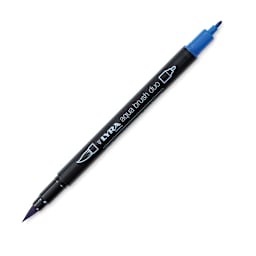 Lyra Aqua Brush Duo Marker - Cobalt Blue Light 044 (with caps off)