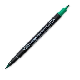Lyra Aqua Brush Duo Marker - Emerald Green 063