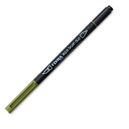 Lyra Aqua Brush Duo Marker - Sap Green 074 with caps on