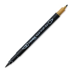 Lyra Aqua Brush Duo Marker - Green Earth 072 (with caps off)