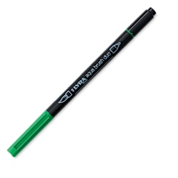 Lyra Aqua Brush Duo Marker - Brilliant Green 056 with caps on