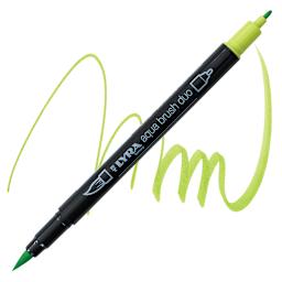 Lyra Aqua Brush Duo Marker - Light Green 071 marker and swatch