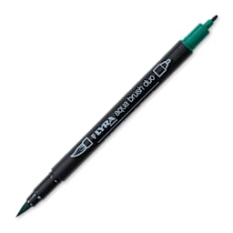 Lyra Aqua Brush Duo Marker - Mineral Green 058 (with caps off)
