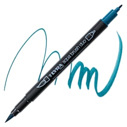 Lyra Aqua Brush Duo Marker - Turquoise Green 060 marker and swatch