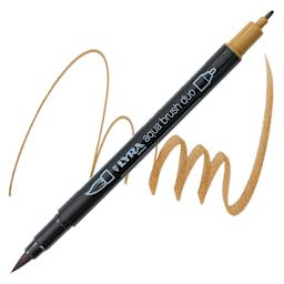Lyra Aqua Brush Duo Marker - Brown Ochre 082 marker and swatch