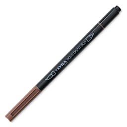 Lyra Aqua Brush Duo Marker - Van Dyck Brown 076 with caps on