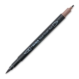 Lyra Aqua Brush Duo Marker - Van Dyck Brown 076