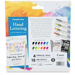 Pilot Enso Parallel Pen Hand Lettering Calligraphy Set - Back of package