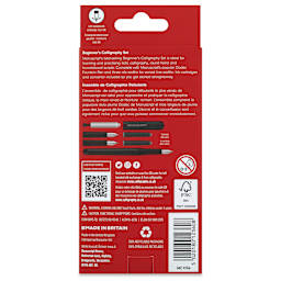 Manuscript Calligraphy Fountain Pen - Beginner's Set, back of the packaging