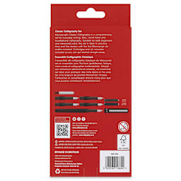 Manuscript Calligraphy Fountain Pen - Classic Set, back of the packaging