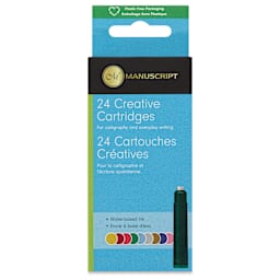 Manuscript Ink Refill Set - Assorted Colors, Set of 24, front of the packaging