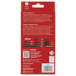 Manuscript Calligraphy Fountain Pen - Deluxe Set, back of the packaging