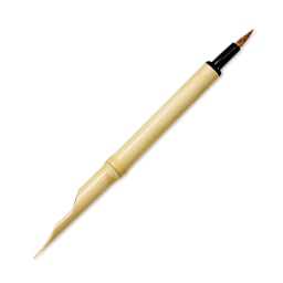 Yasutomo Bamboo Pen and Brush - 7-3/4" x 1/2" (side)