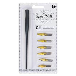 Speedball C-Series Calligraphy Pen Set, front of the packaging