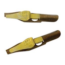 Speedball Broad Edge C-Series Flat Calligraphy Nibs - LC1 and LC2, out of the packaging