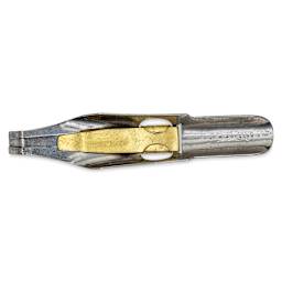 Speedball Broad Edge A-Series Square Calligraphy Nib - A1, view of the bottom of the nib