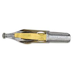 Speedball Broad Edge B-Series Round Calligraphy Nib - B1, view of the bottom of the nib