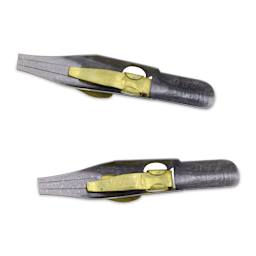 Speedball Broad Edge C-Series Flat Calligraphy Nibs - C1, Pkg of 2, view of the bottom of the nib
