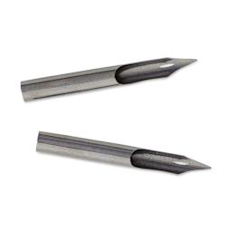 Speedball Hunt Crowquill Pen Nibs - #102 Crowquill, Pkg of 2, shown underneath