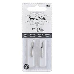 Speedball Hunt Crowquill Pen Nibs - #102 Crowquill, Pkg of 2, front of the packaging