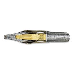 Speedball Broad Edge A-Series Square Calligraphy Nib - A2, view of the bottom of the nib